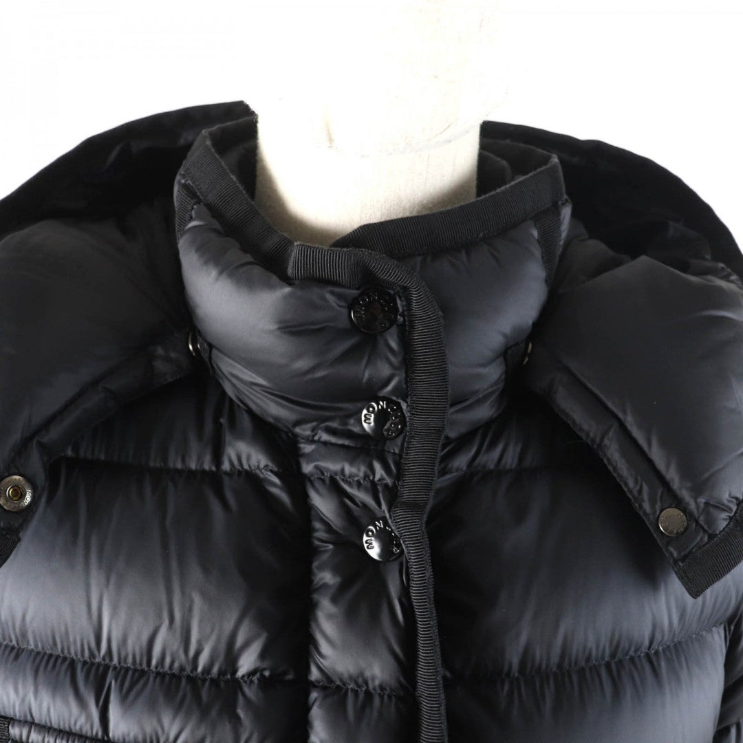 MONCLER down coat Outer: 100% polyamide (nylon), Lining: 100% polyamide (nylon), Part: 100% polyamide (nylon), Filling: 90% down, Filling: 10% feather black HERMINE Women 1 Used Authentic