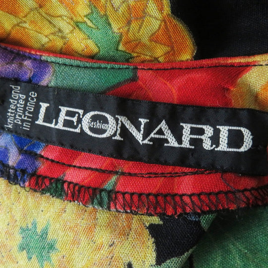 LEONARD one piece Main: 100% silk, Main: 65% acetate, Main: 35% polyester Multi Black Women Used Authentic