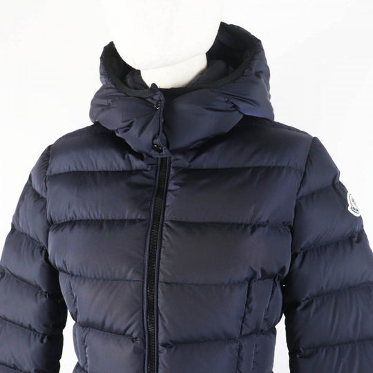 MONCLER down coat Outer: 100% nylon, Lining: 100% nylon, Part: 100% nylon, Filling: 90% down, Filling: 10% feather Navy CHARPAL Women Used Authentic