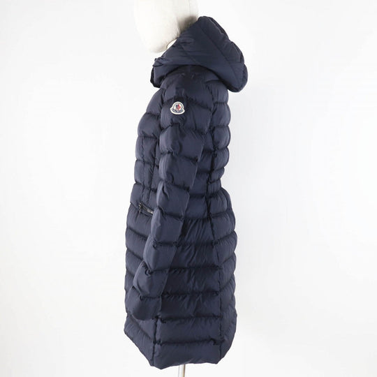 MONCLER down coat Outer: 100% nylon, Lining: 100% nylon, Part: 100% nylon, Filling: 90% down, Filling: 10% feather Navy CHARPAL Women Used Authentic