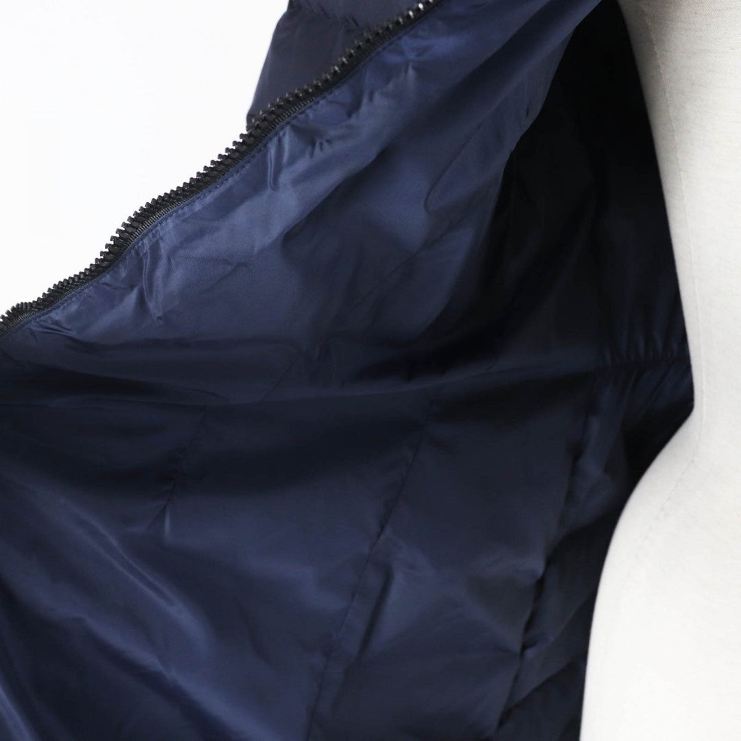MONCLER down coat Outer: 100% nylon, Lining: 100% nylon, Part: 100% nylon, Filling: 90% down, Filling: 10% feather Navy CHARPAL Women Used Authentic