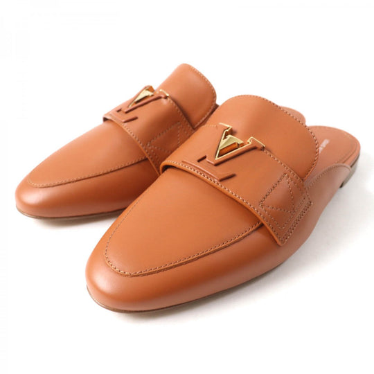 LOUIS VUITTON Mule 1ACH7H leather cognac LV Capri Line 38