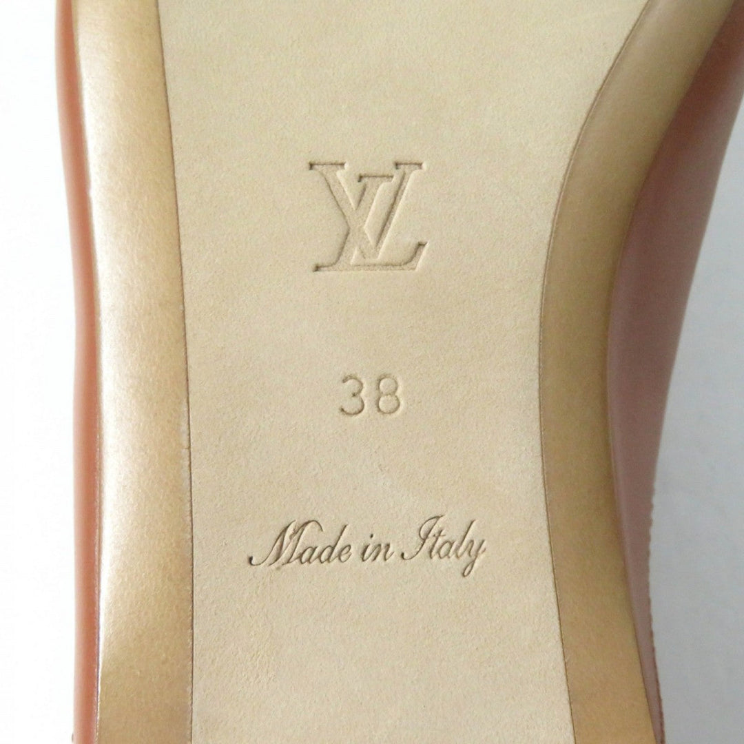 LOUIS VUITTON Mule 1ACH7H leather cognac LV Capri Line 38