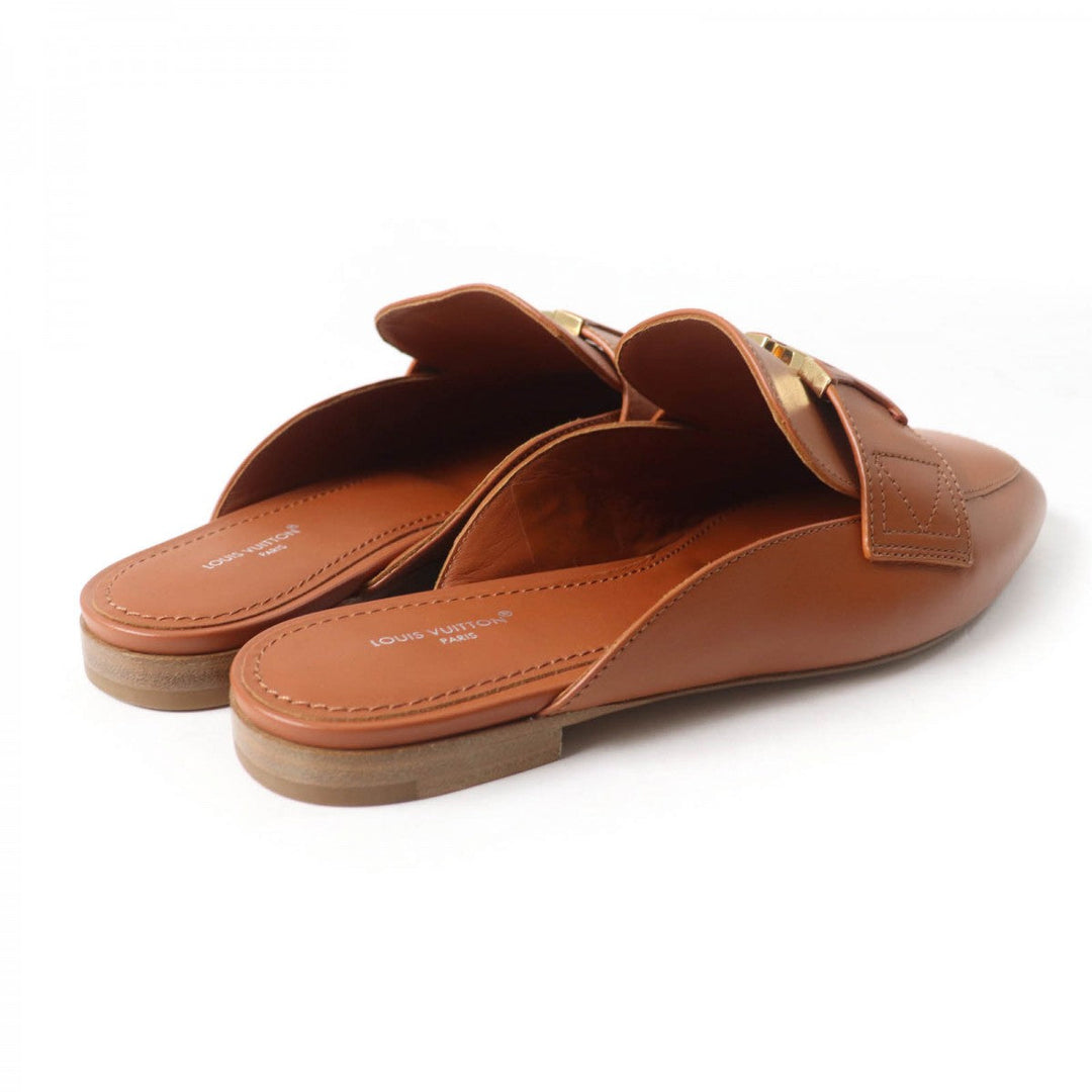 LOUIS VUITTON Mule 1ACH7H leather cognac LV Capri Line 38