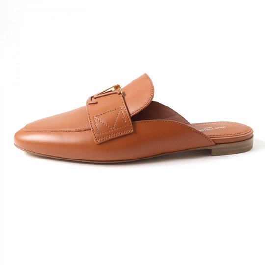 LOUIS VUITTON Mule 1ACH7H leather cognac LV Capri Line 38