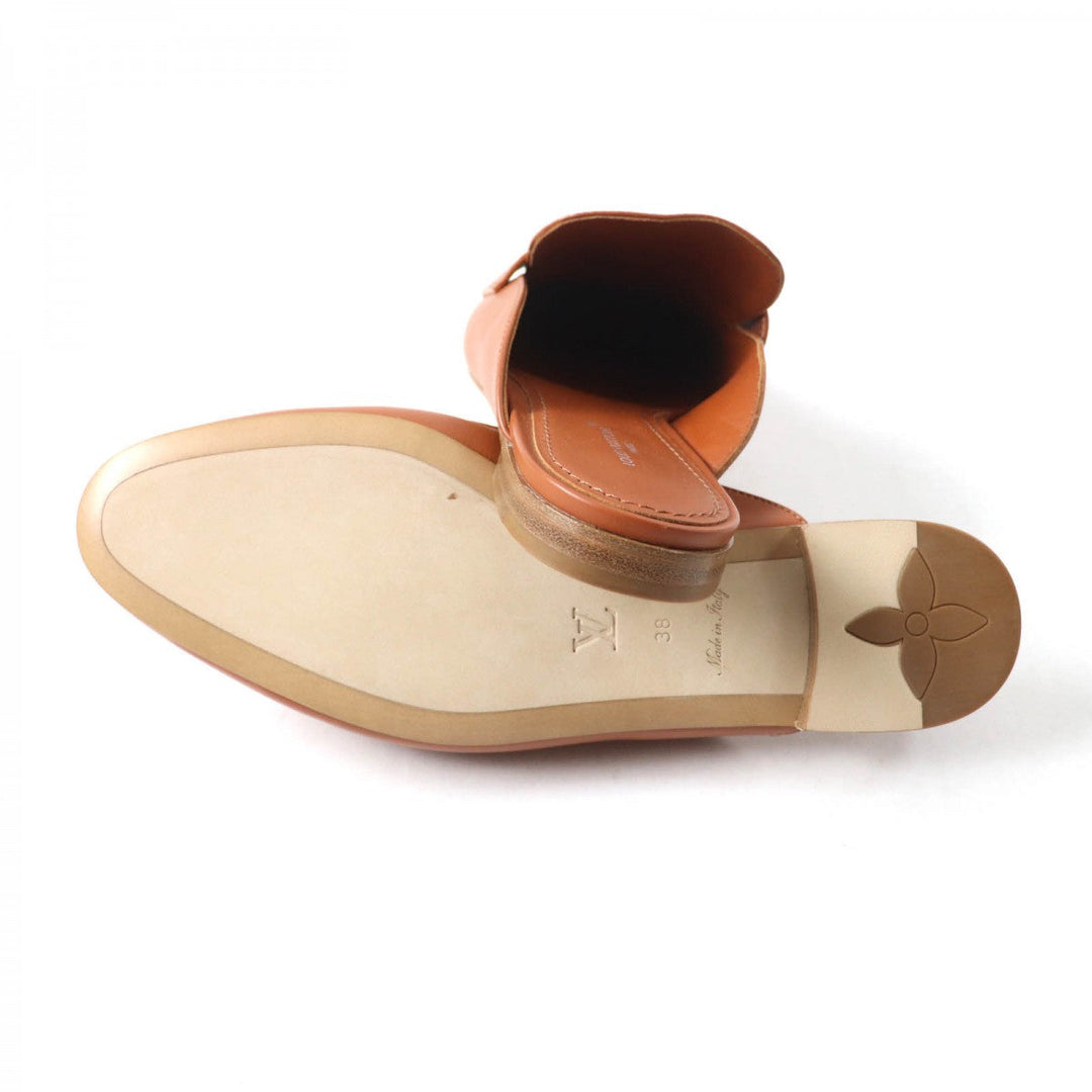 LOUIS VUITTON Mule 1ACH7H leather cognac LV Capri Line 38