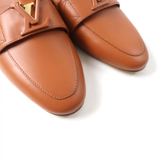 LOUIS VUITTON Mule 1ACH7H leather cognac LV Capri Line 38