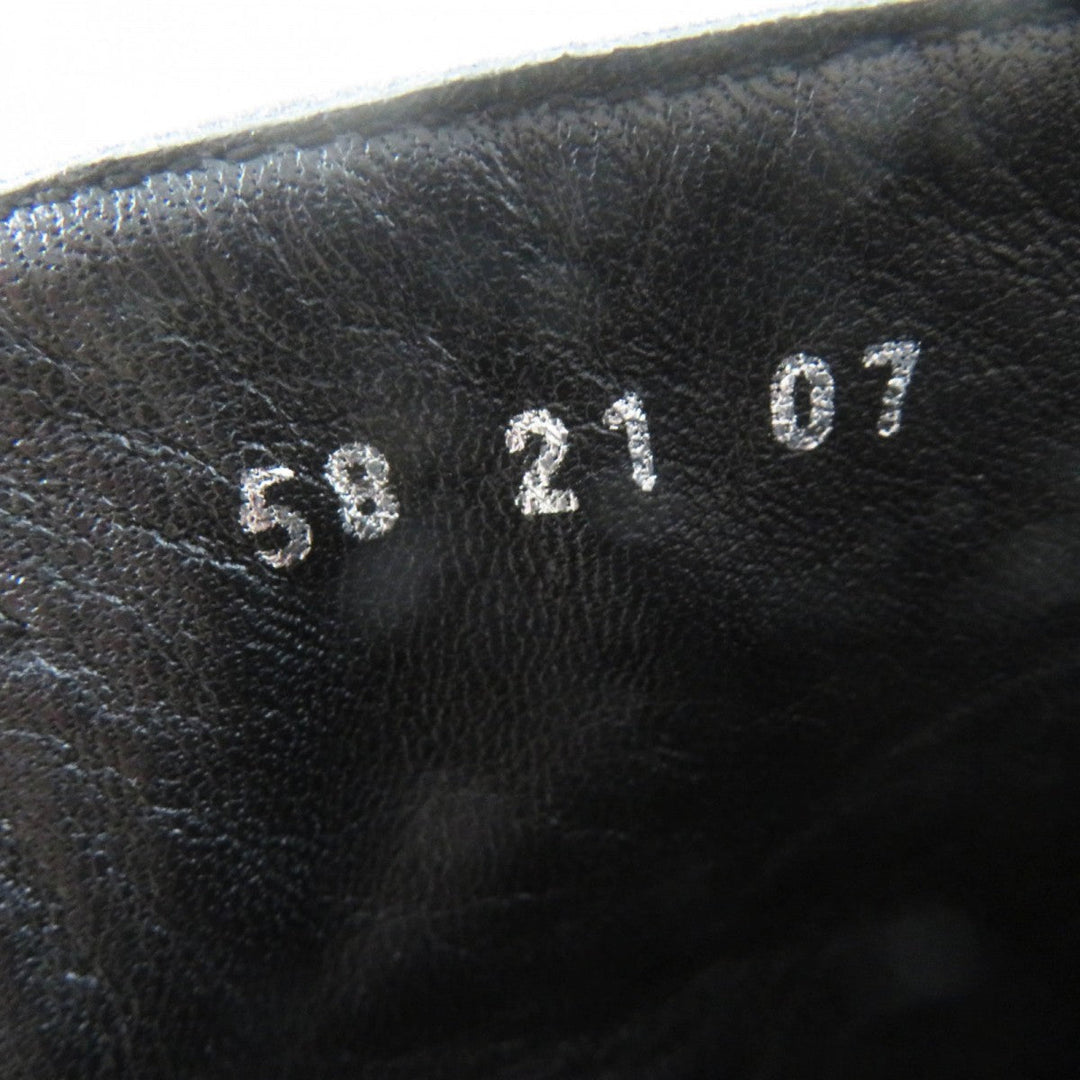 LOEWE short boots Embossed leather Brown black 38
