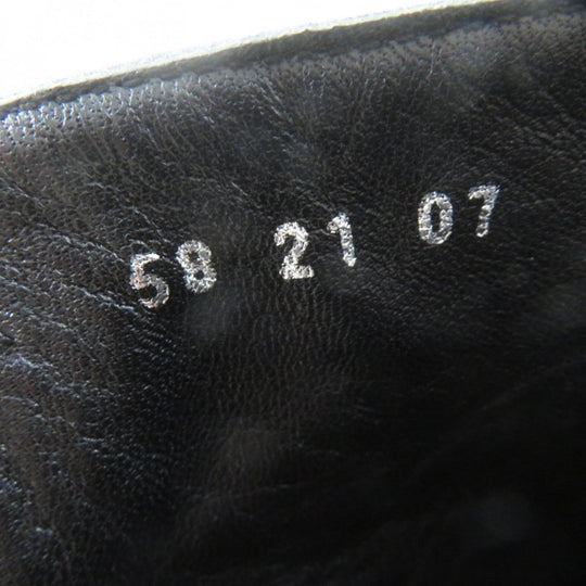 LOEWE short boots Embossed leather Brown black 38