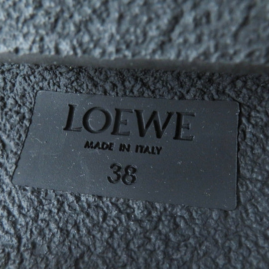 LOEWE short boots Embossed leather Brown black 38