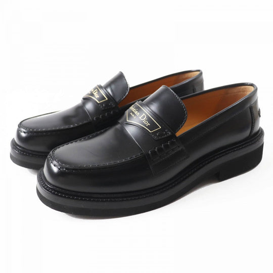 Christian Dior loafers Main: Leather black DIOR BOY Women 35 Used Authentic