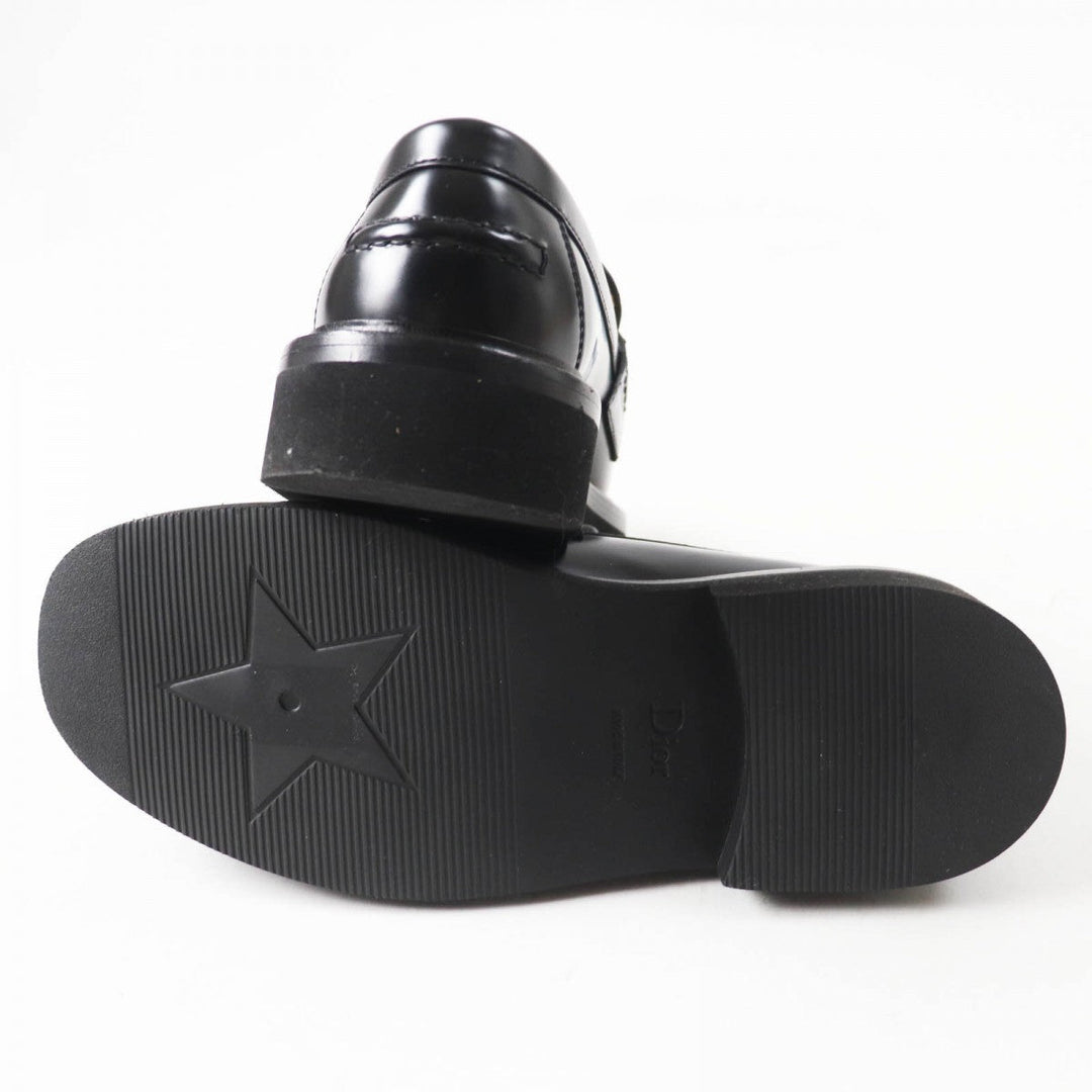 Christian Dior loafers Main: Leather black DIOR BOY Women 35 Used Authentic