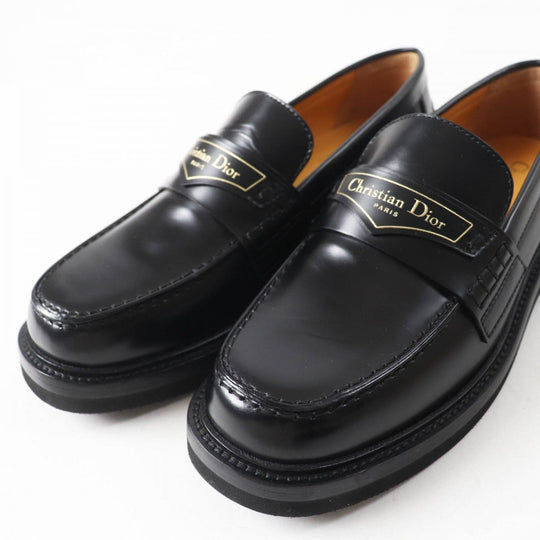 Christian Dior loafers Main: Leather black DIOR BOY Women 35 Used Authentic