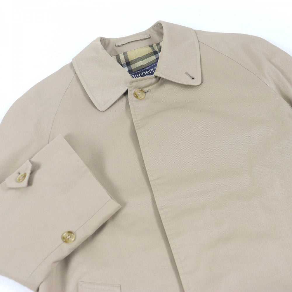 BURBERRY Stainless collar coat Outer: 51% cotton, Outer: 49% polyester, Lining: 50% polyester, Lining: 50% cotton beige mens 40 Used Authentic