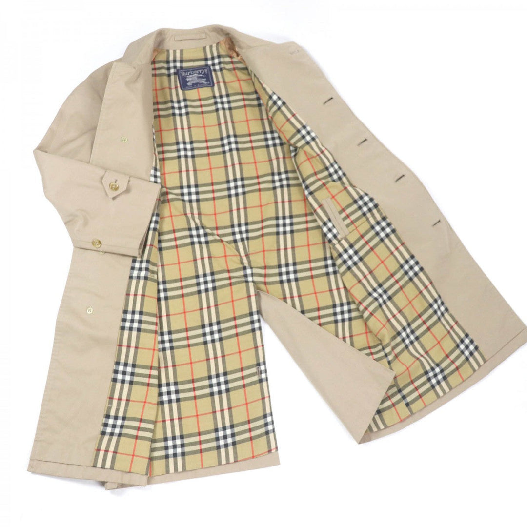 BURBERRY Stainless collar coat Outer: 51% cotton, Outer: 49% polyester, Lining: 50% polyester, Lining: 50% cotton beige mens 40 Used Authentic