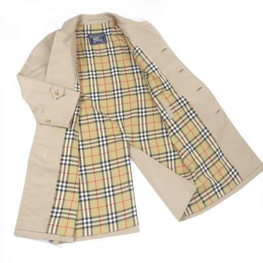 BURBERRY Stainless collar coat Outer: 51% cotton, Outer: 49% polyester, Lining: 50% polyester, Lining: 50% cotton beige mens 40 Used Authentic