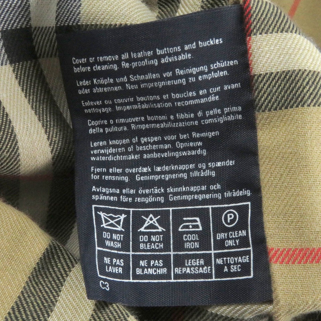 BURBERRY Stainless collar coat Outer: 51% cotton, Outer: 49% polyester, Lining: 50% polyester, Lining: 50% cotton beige mens 40 Used Authentic