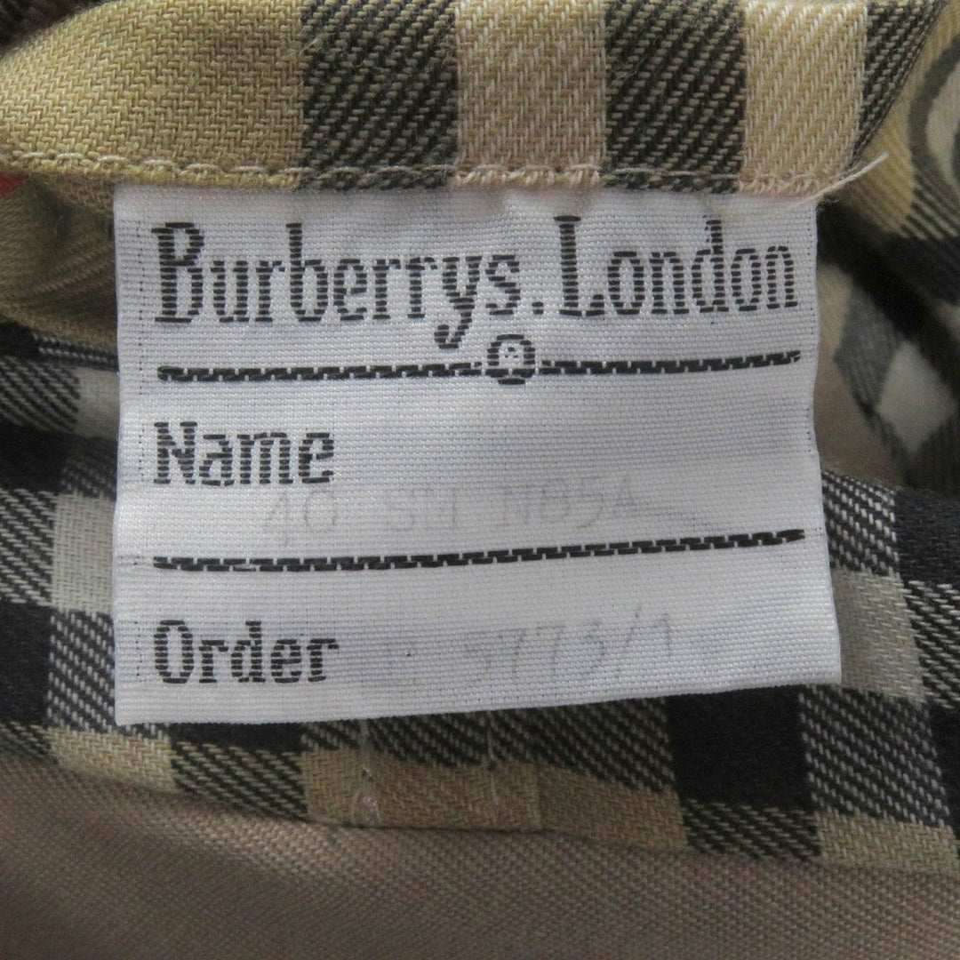 BURBERRY Stainless collar coat Outer: 51% cotton, Outer: 49% polyester, Lining: 50% polyester, Lining: 50% cotton beige mens 40 Used Authentic