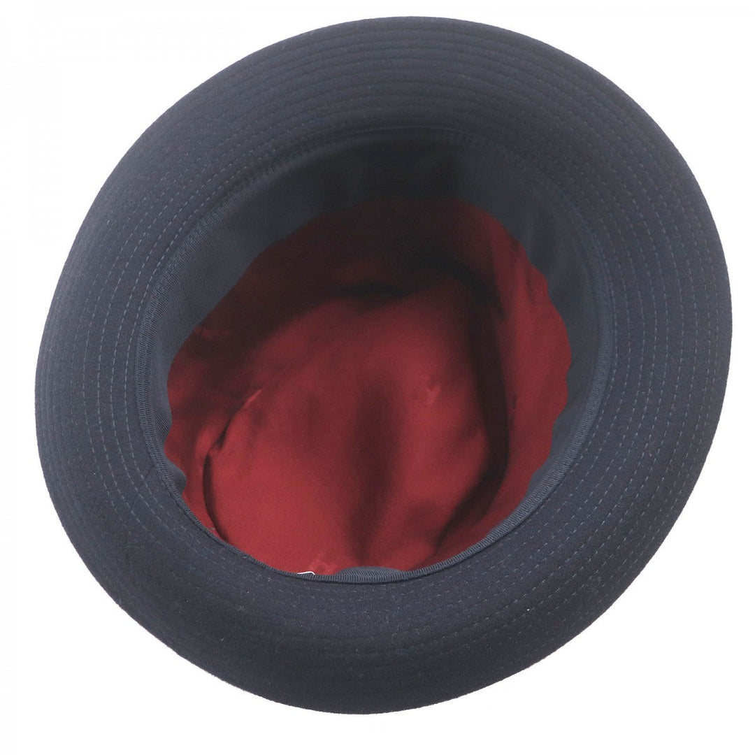 HERMES hat Outer: 100% cashmere, Lining: 35% silk, Lining: 65% rayon, Part: 60% rayon, Part: 40% cotton Navy mens 57 Used Authentic