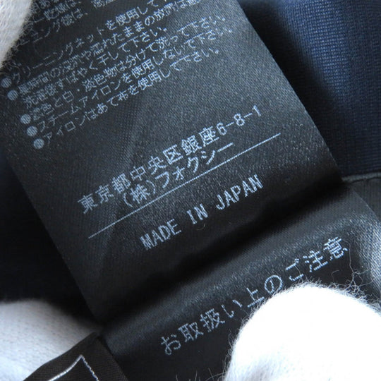 FOXEY one piece 40111 Main: 56% acetate, Main: 44% nylon Dark navy Knit Dress Women 40 Used Authentic