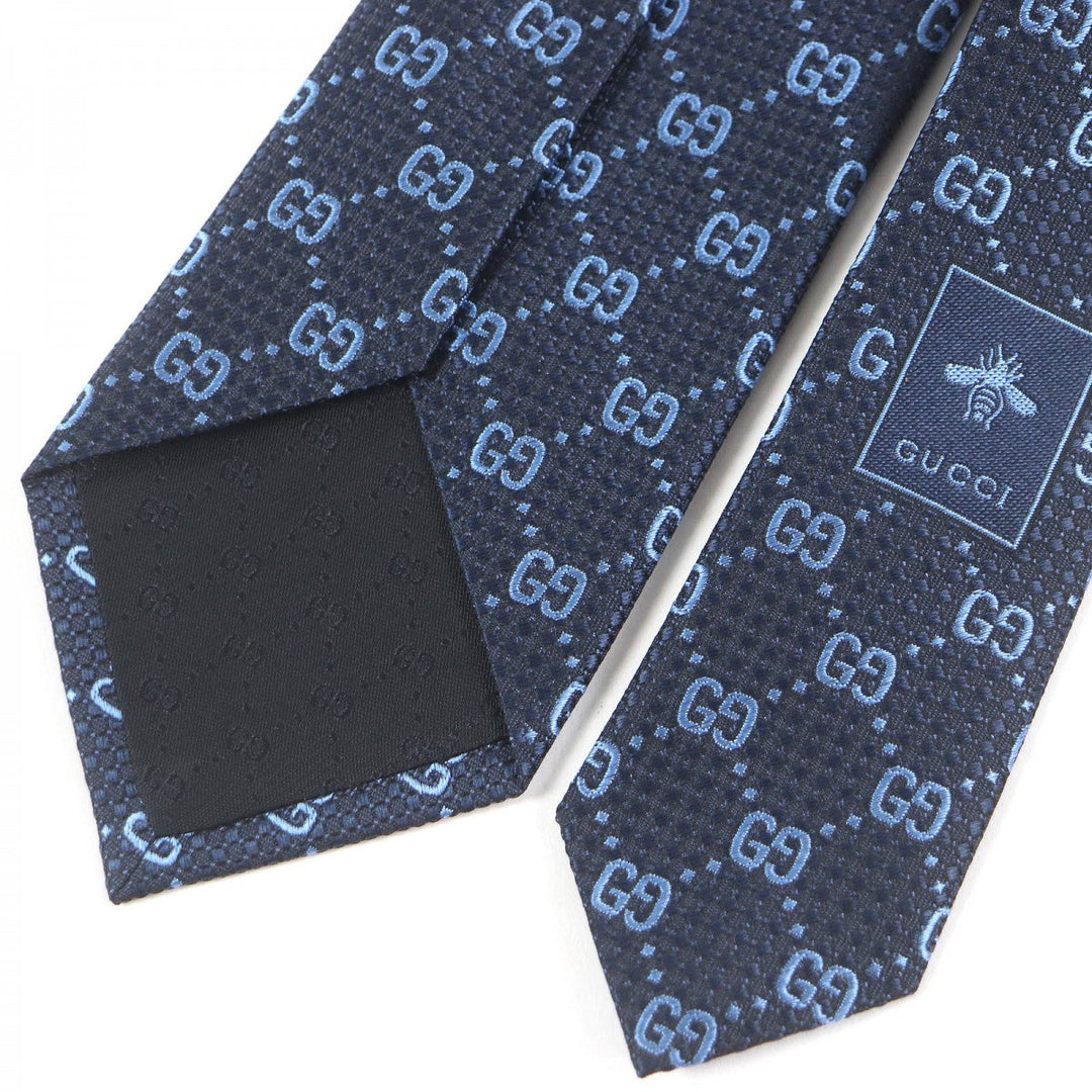 GUCCI tie 790227 Main: 100% silk, Lining: 60% cupra, Lining: 40% silk Navy mens Used Authentic