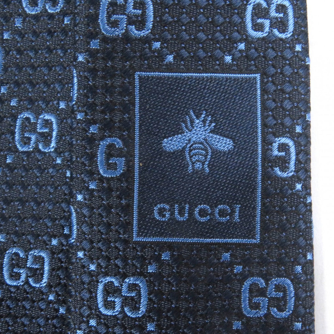 GUCCI tie 790227 Main: 100% silk, Lining: 60% cupra, Lining: 40% silk Navy mens Used Authentic