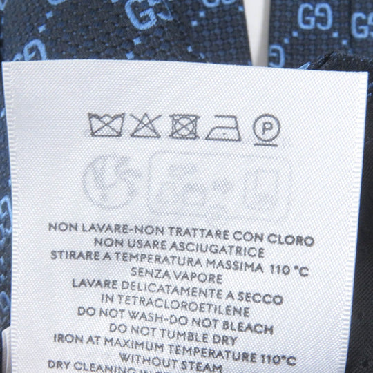 GUCCI tie 790227 Main: 100% silk, Lining: 60% cupra, Lining: 40% silk Navy mens Used Authentic