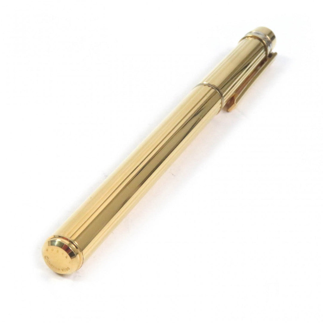 CARTIER fountain pen Pen tip: 18K Gold silver PANTHERE mens Used Authentic