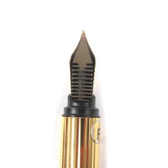 CARTIER fountain pen Pen tip: 18K Gold silver PANTHERE mens Used Authentic
