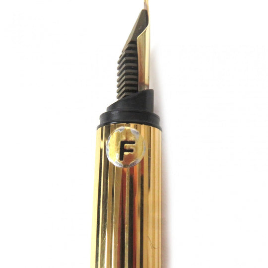 CARTIER fountain pen Pen tip: 18K Gold silver PANTHERE mens Used Authentic