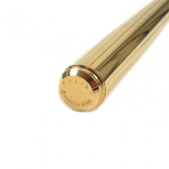 CARTIER fountain pen Pen tip: 18K Gold silver PANTHERE mens Used Authentic