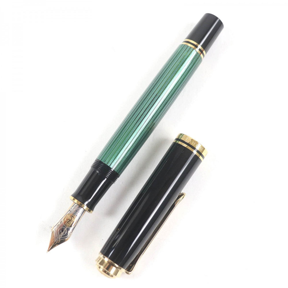 PERIKAN fountain pen ‚l800 Nib: 750 Black gold Sovereign mens Used Authentic