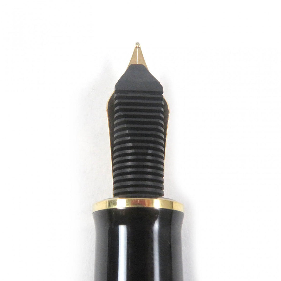 PERIKAN fountain pen ‚l800 Nib: 750 Black gold Sovereign mens Used Authentic
