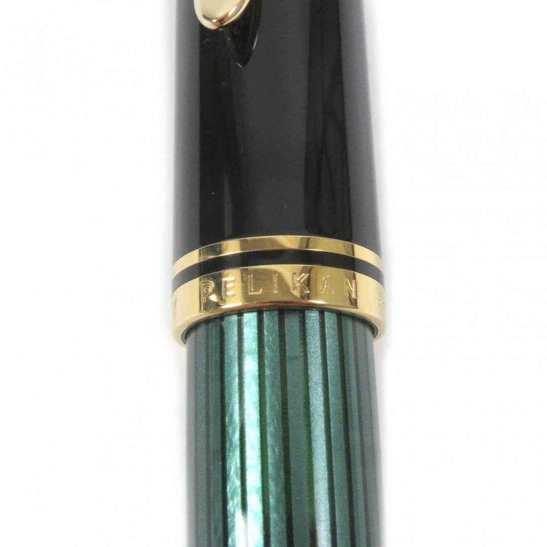 PERIKAN fountain pen ‚l800 Nib: 750 Black gold Sovereign mens Used Authentic