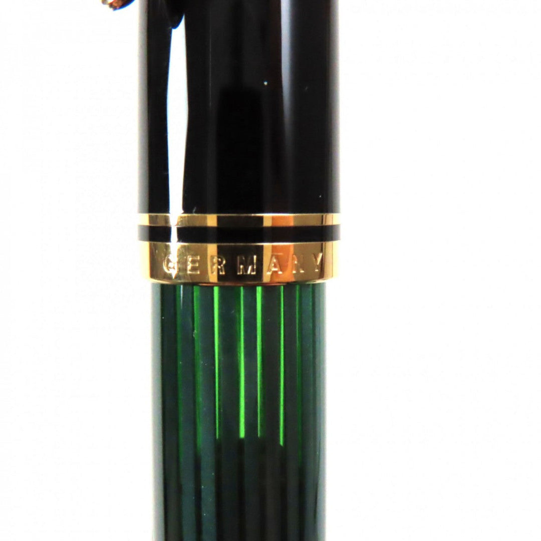 PERIKAN fountain pen M400 Pen point: 14K Green Black Gold Sovereign mens Used Authentic