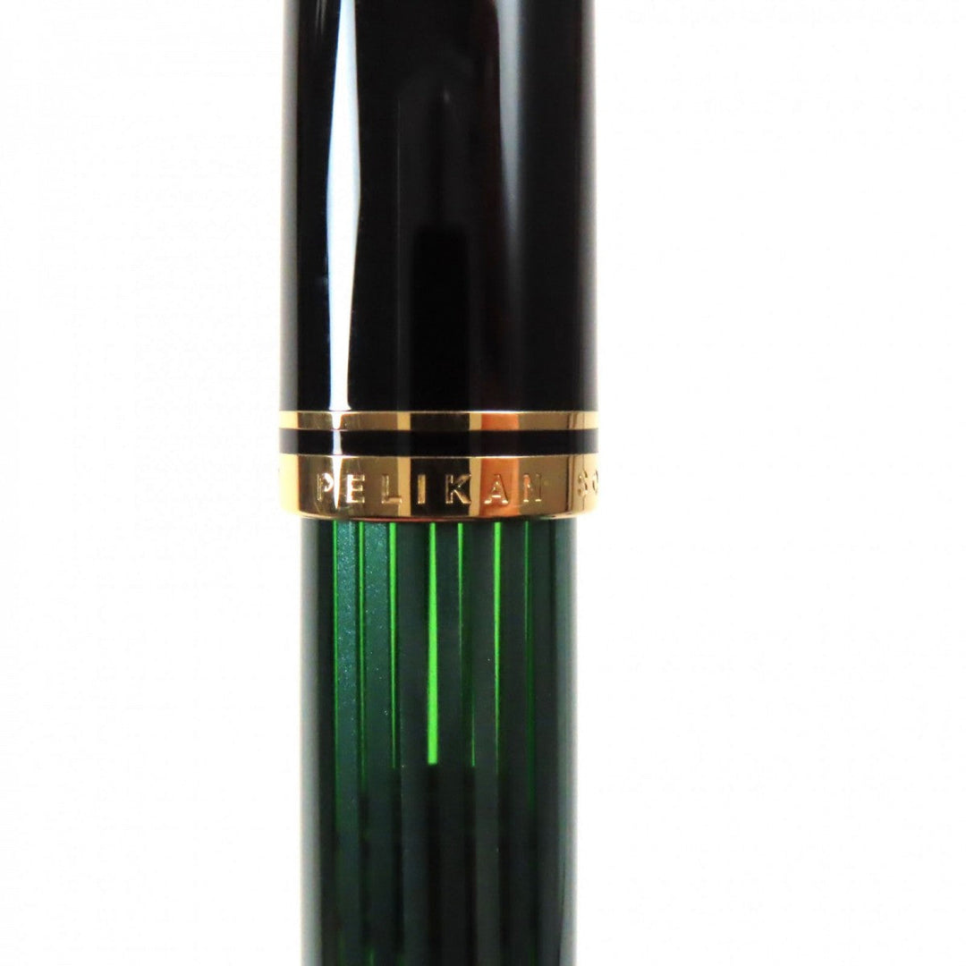 PERIKAN fountain pen M400 Pen point: 14K Green Black Gold Sovereign mens Used Authentic