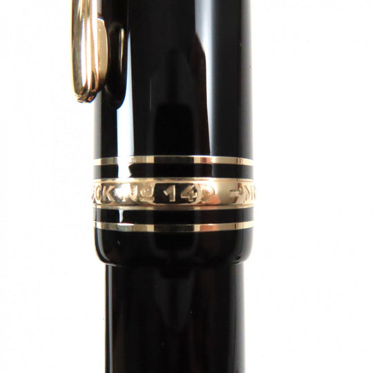 MONTBLANC fountain pen Pen tip: 18K Black gold Meisterstck 149 mens Used Authentic