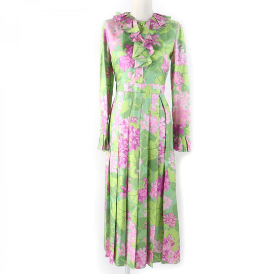 GUCCI one piece 648925 Main: 100% silk multicolor Women 36 Used Authentic