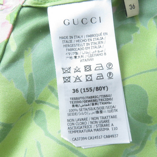 GUCCI one piece 648925 Main: 100% silk multicolor Women 36 Used Authentic