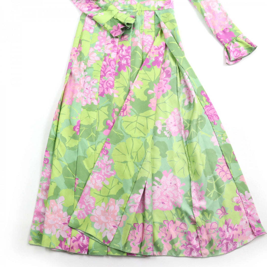 GUCCI one piece 648925 Main: 100% silk multicolor Women 36 Used Authentic