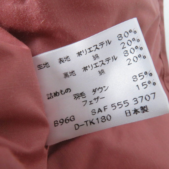 CELINE poncho SAF5553707 Main: 80% polyester, Main: 20% cotton, Lining: 80% polyester, Lining: 20% cotton, Filling: 85% down pink Women F Used Authentic