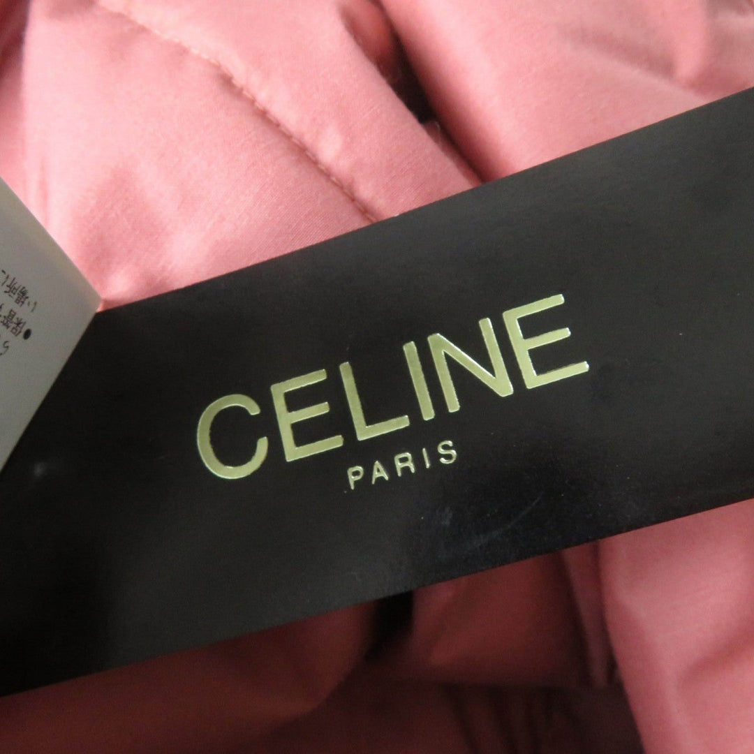 CELINE poncho SAF5553707 Main: 80% polyester, Main: 20% cotton, Lining: 80% polyester, Lining: 20% cotton, Filling: 85% down pink Women F Used Authentic