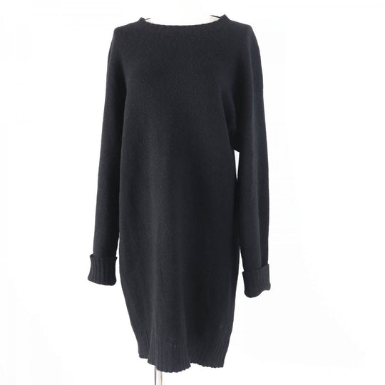 CHANEL one piece 93A P01936 Main: 100% cashmere black Women 36 Used Authentic