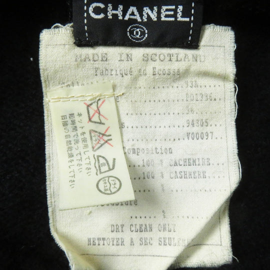 CHANEL one piece 93A P01936 Main: 100% cashmere black Women 36 Used Authentic