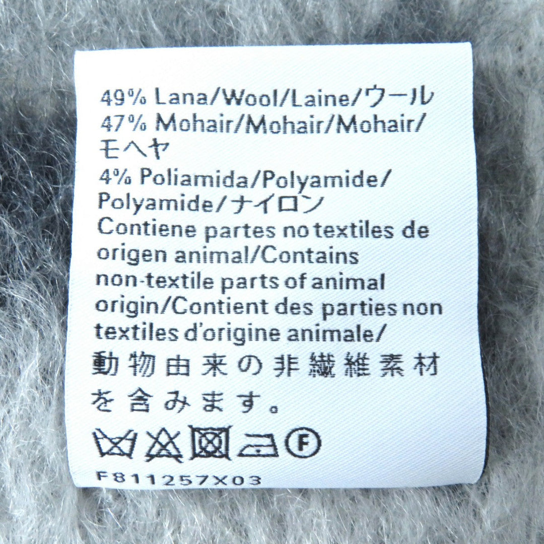 LOEWE Scarf F811257X03 Main: 49% wool, 47% mohair, 4% nylon gray Women Used Authentic