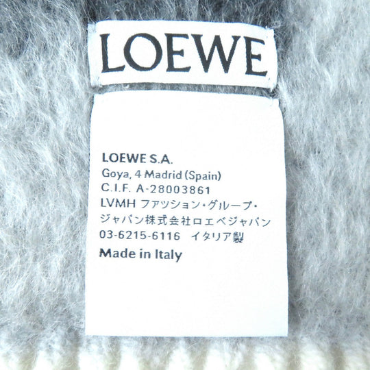 LOEWE Scarf F811257X03 Main: 49% wool, 47% mohair, 4% nylon gray Women Used Authentic