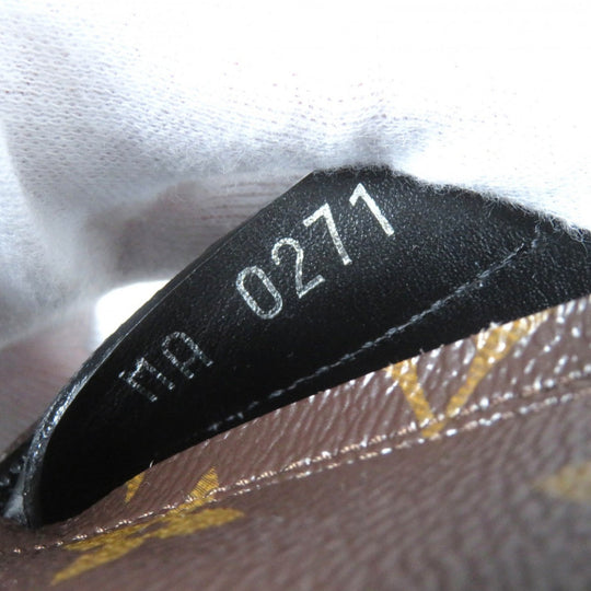 LOUIS VUITTON short boots Main: Monogram canvas, Part: Leather Black brown Star trail line Women 37.5 Used Authentic
