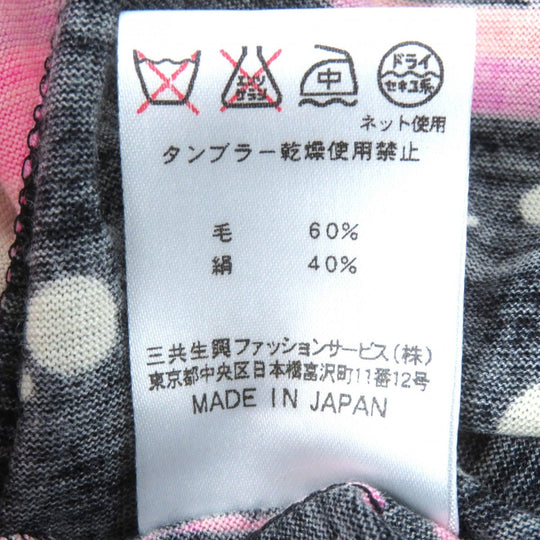 LEONARD FASHION Cut Main: 60% wool, Main: 40% silk Pink type Black Women Used Authentic