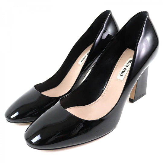 MIUMIU pumps Main: Patent leather black Women 37 Used Authentic
