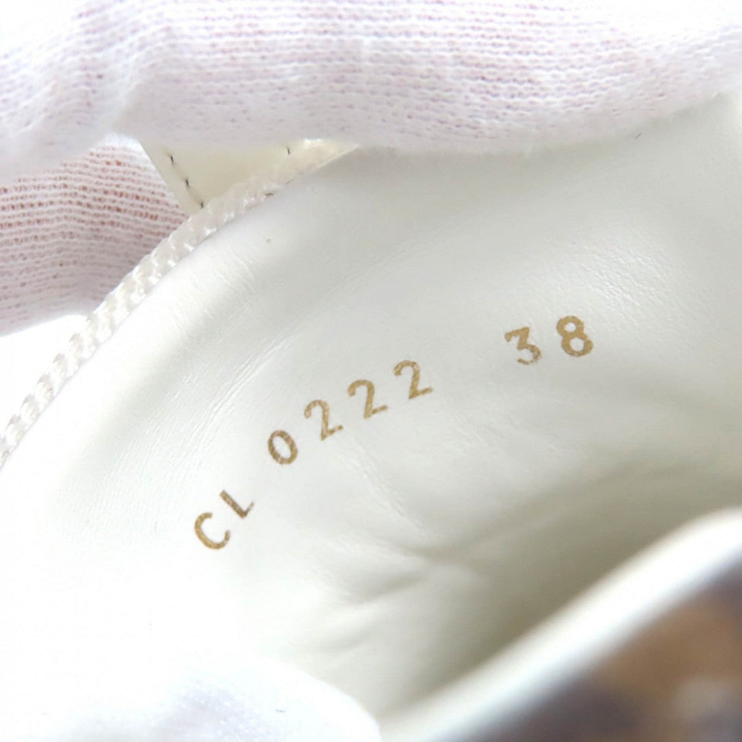 LOUIS VUITTON sneakers Part: Leather White brown Runaway line Women 38 Used Authentic